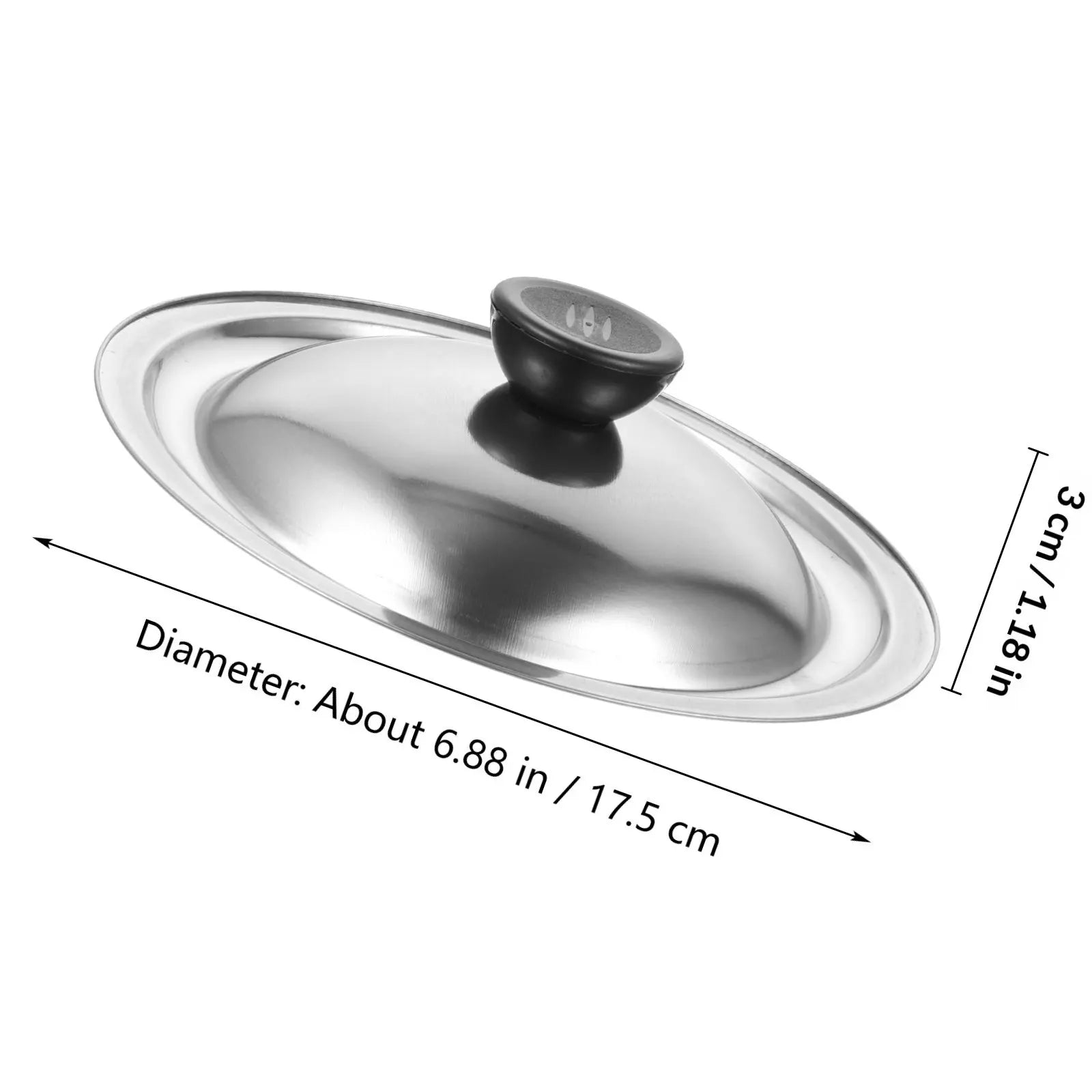 Multipurpose Pot Lid Metal Seasoning Oil Cover Universal Spill Proof Zpaxo Silver