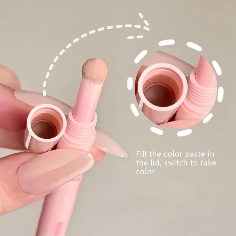 Meniscus Double-ended Silkworm Eyeliner Shadow Highlight Pen Waterproof Natural Brightening Aegyo Sal Pencil Contour Eye Makeup Zpaxo