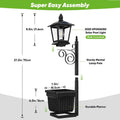 Outdoor Solar Planter Light Waterproof IP54 Auto Off Sensor 8-10 Hrs