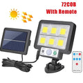 Solar Motion Sensor LED Wall Light – IP65 3-Mode Security Lamp