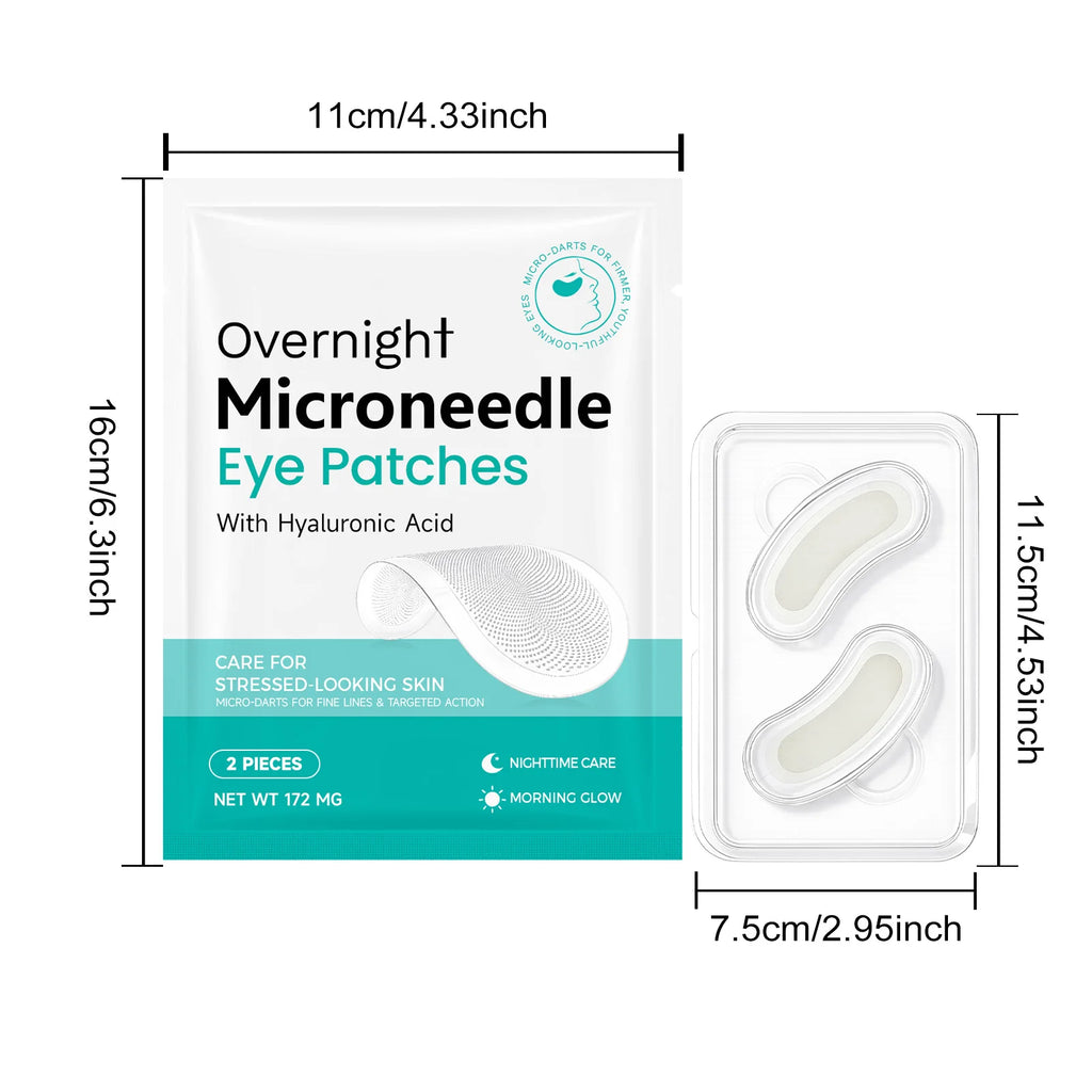 Hoygi Microneedle Eye Patches – Hyaluronic Acid Overnight Mask Eye Treatment Patch Zpaxo