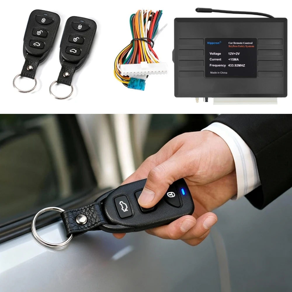 Hippcron Car Central Locking Alarm Systems Auto Remote Door Lock