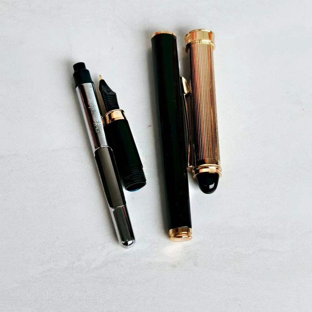 Early Yongsheng 527 Fountain Pen Metal Inkwell Pen for Adults Calligraphy Writing Stationery Gift Box Student Collection Zpaxo