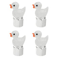 Cute Duck Glow Dark Tire Valve Caps Auto Stem Covers Cars Motorcycles