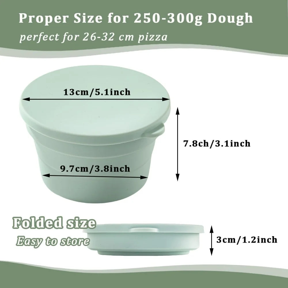 Lidded Hybrid Pizza Dough Box Multi-functional Foldable Non-stick Zpaxo
