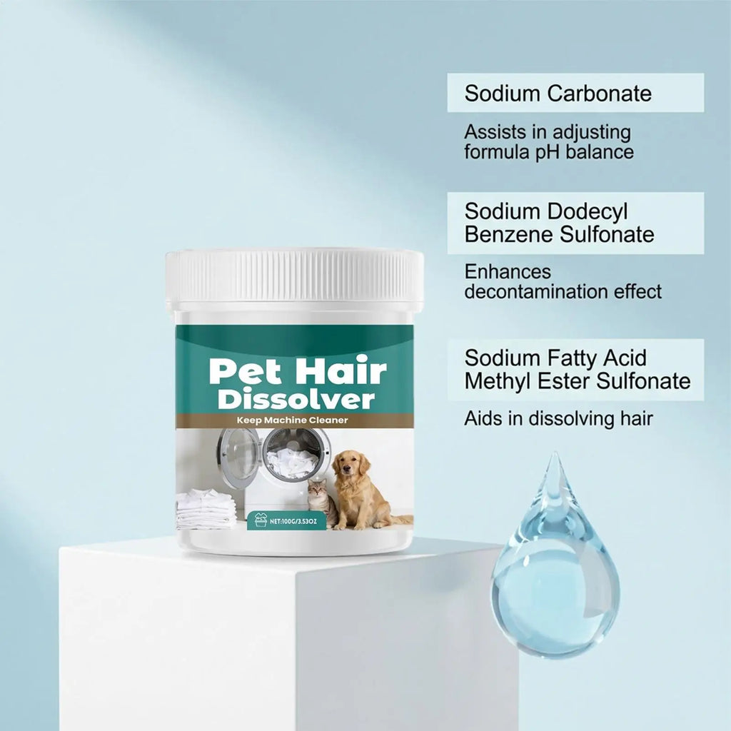 Pet Hair Dissolver Laundry Cleaner Washing Machine Remover Detergent