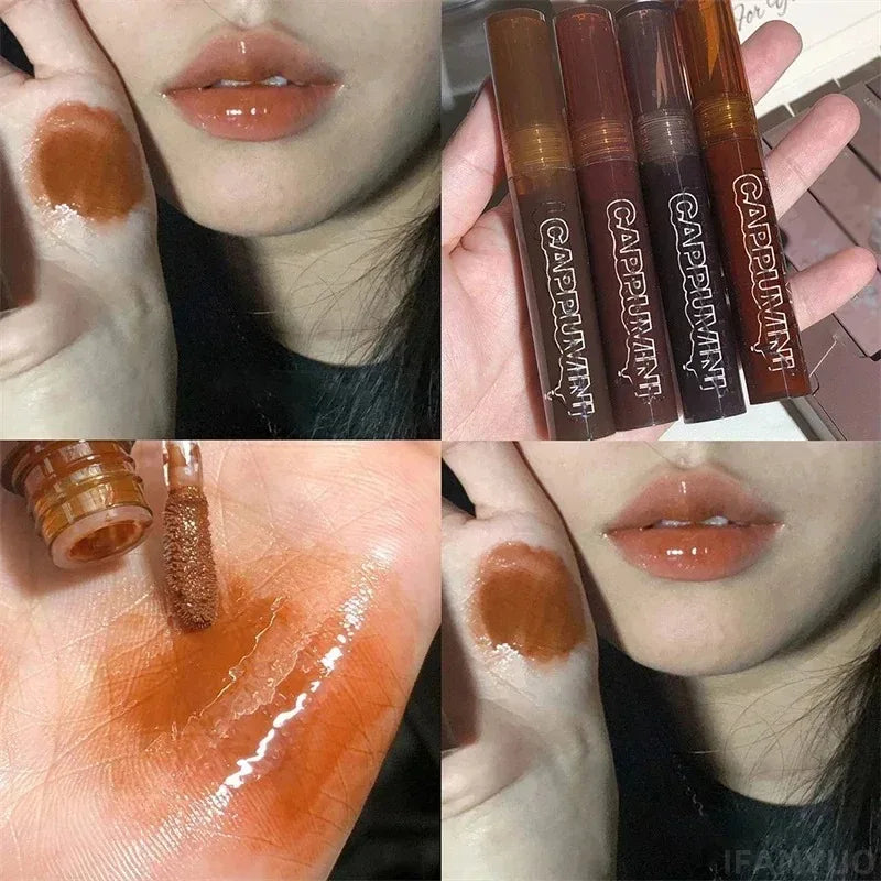 7 Colors Mirror Watery Lip Gloss Moisturizing Nature Hydrating Liquid Zpaxo 05