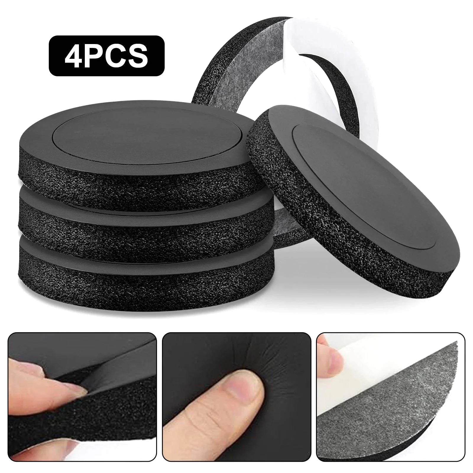 6 5-inch Car Speaker Ring Bass Door Trim Sound Insulation Cotton Self