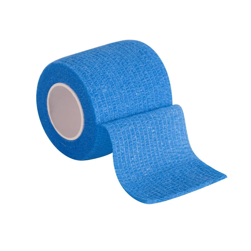 1 Roll Colorful Self-adhesive Elastic Bandage Wrist Elbow Knee Ankle Zpaxo Blue 5cmx4.5m