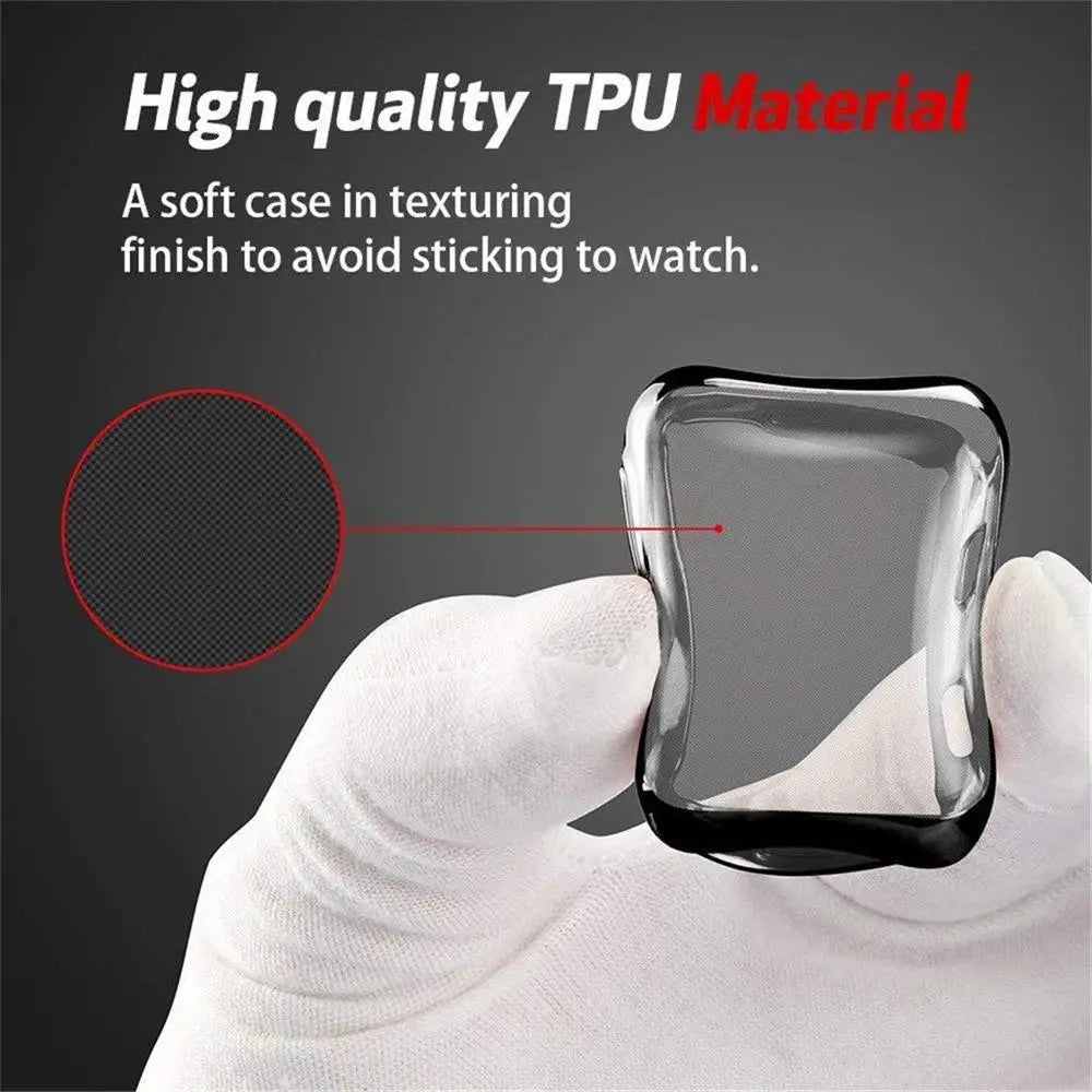 360 Full Soft Clear TPU Case for Apple Watch Ultra 2 49mm Cover for iWatch Series 9 8 7 SE 6 5 4 3 45mm 41mm 44mm 40mm 42mm 38mm Zpaxo