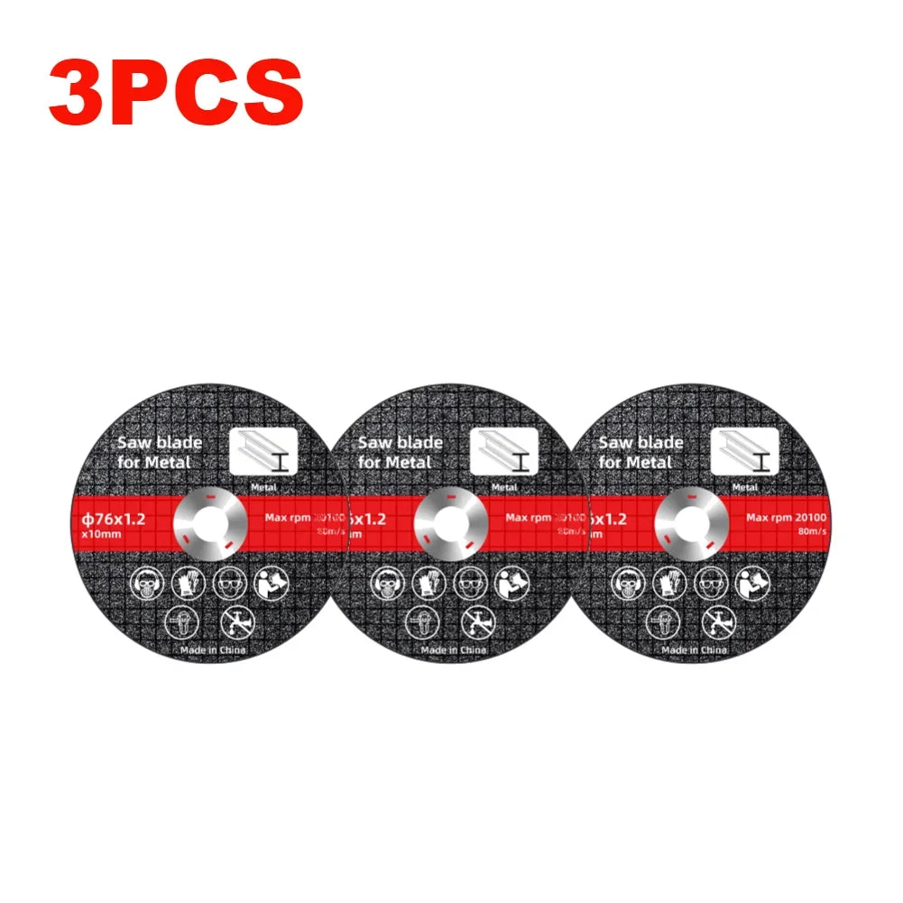 1/10PCS 76mm Metal Cutting Discs Wear Resistance Cut Off Circle Wheels Blades Cutting Wheels Angle Grinder Accessories Zpaxo 3PCS