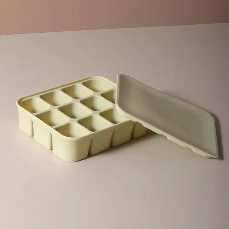 12-Grid Silicone Ice Cube Tray – Easy Release & BPA-Free Silicone Ice Tray Zpaxo