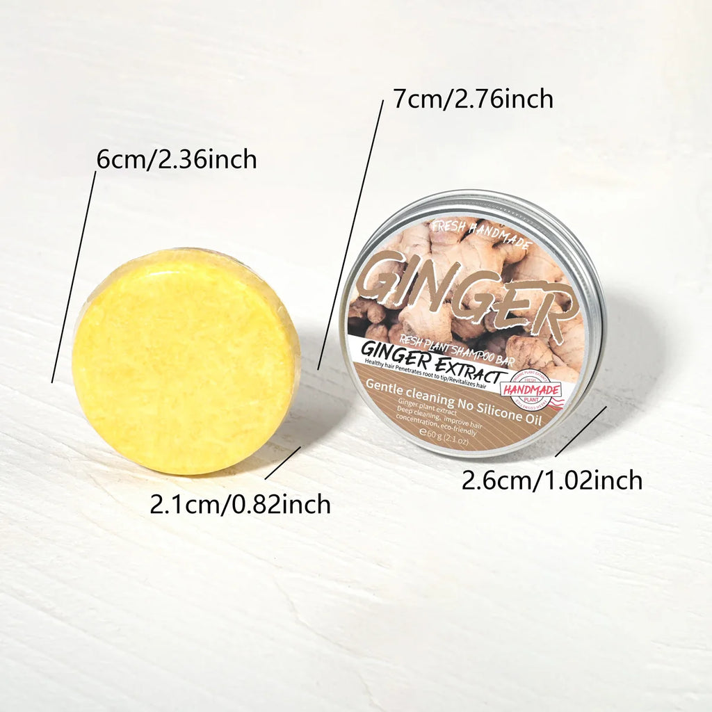 Ginger & Jojoba Solid Shampoo Bar – Oil Control & Hydrating Solid Shampoo Bar Zpaxo