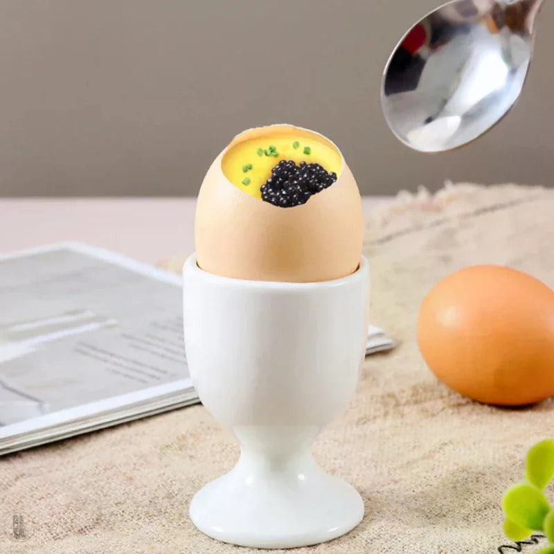 Kitchen Accessories Egg Holder White Egg Cup Holder Hard Soft Boiled Egg Holder Banquet Eggs Breakfast Eggs Supplies Zpaxo
