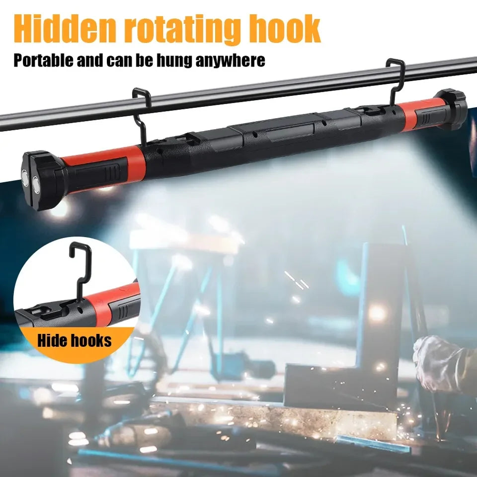 Magnetic LED Work Light Bar – 700 Lumen USB-C Rechargeable