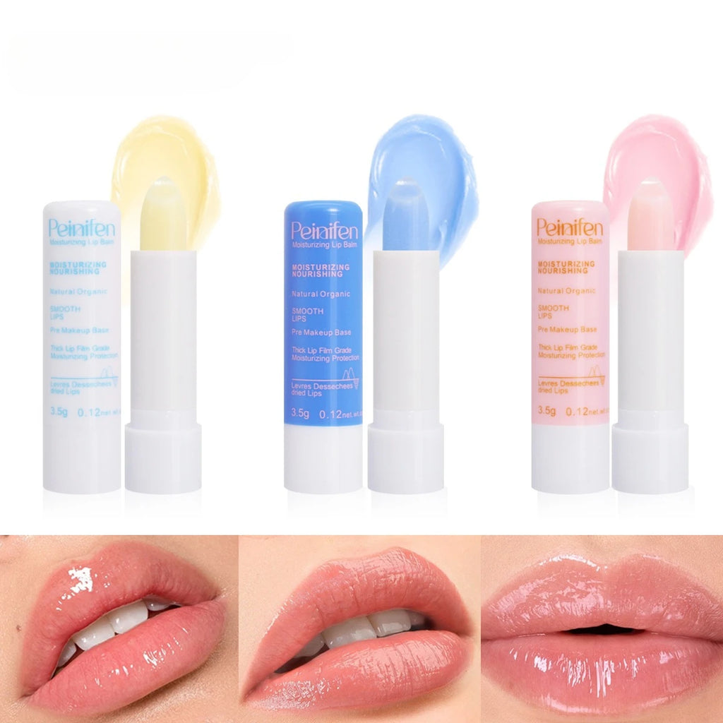 Three Pack Lip Balm Lasting Moisturizing and Moisturizing Lip Kit Zpaxo