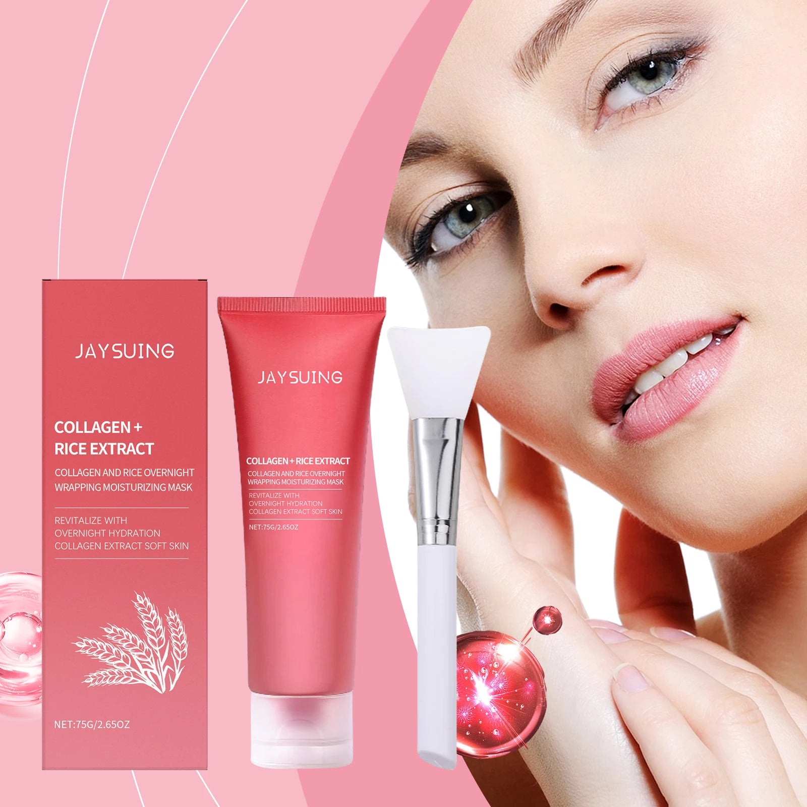 Jaysuing Rice Peel-Off Mask – Brighten, Moisturize & Anti-Aging Peel-Off Face Mask Zpaxo