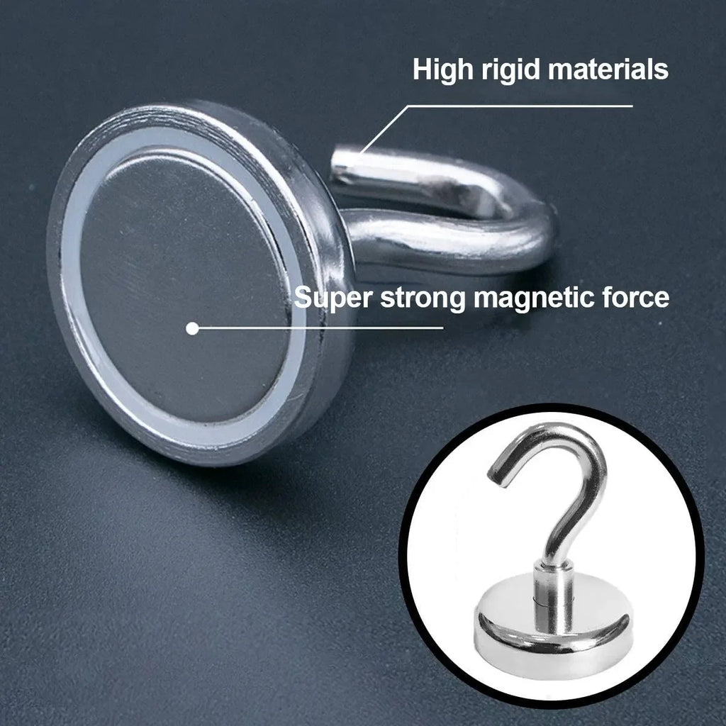 10Pcs Strong Magnetic Hooks Punchfree Practical Load Bearing HookThick Wall StorageFor Home Kitchen Zpaxo
