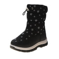 Winter Children Girls Snowflake Snow Boots Warm Plush Thick-soled Zpaxo black 28(Insole18.5cm) China Mainland