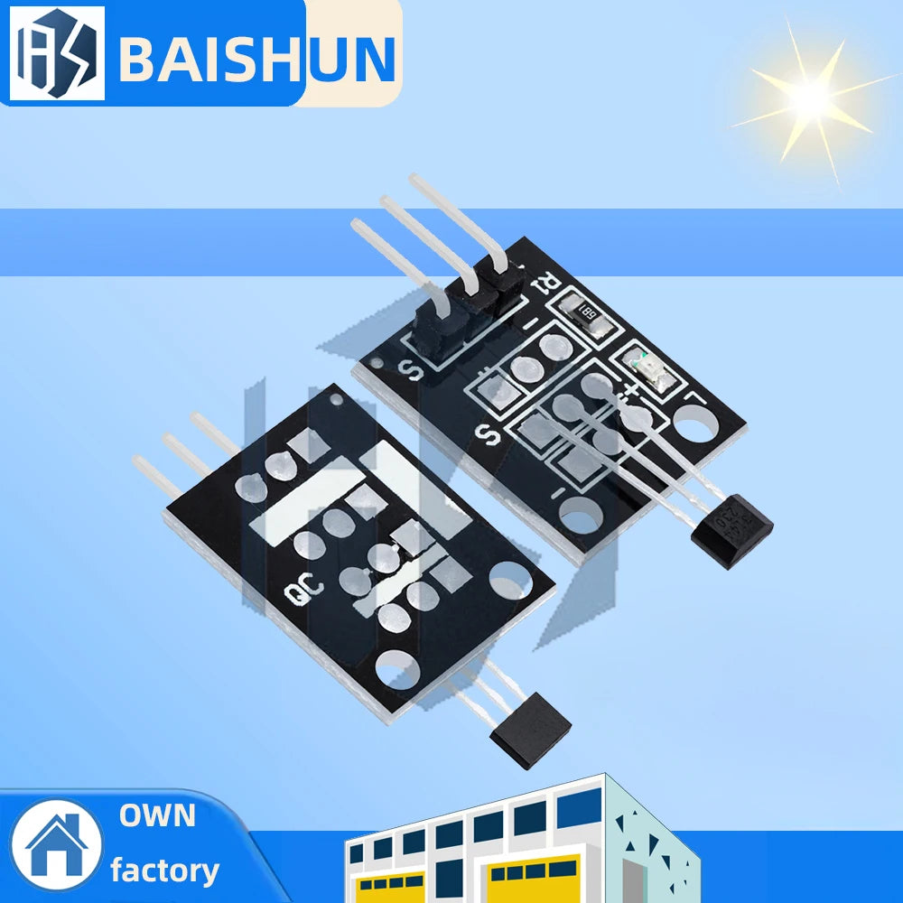 A3144 Sensitivity Hall Sensor Magnetic Switch Module Replacement Zpaxo