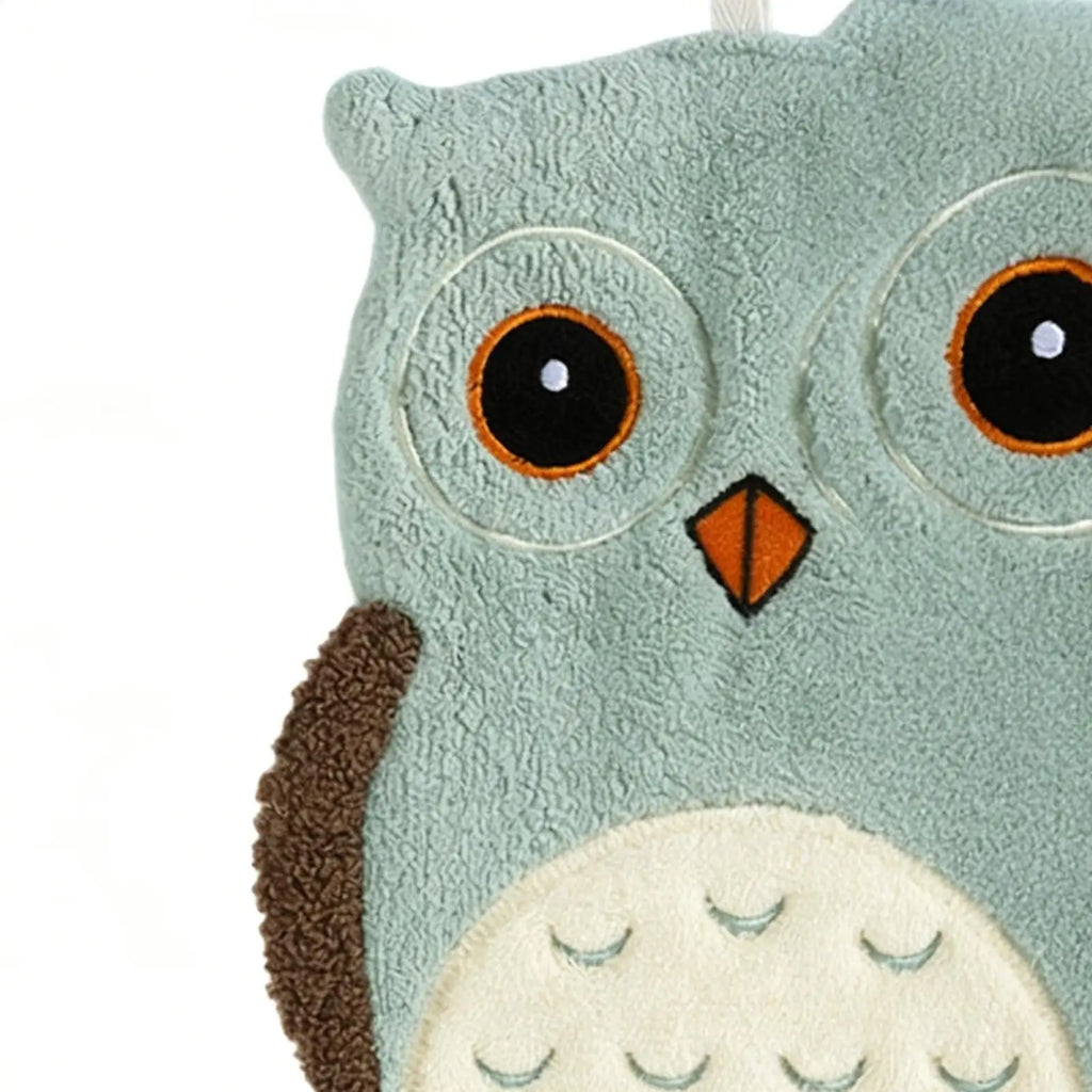 Cute Owl Hanging Hand Towel – Soft Kids Kitchen & Bath Towel Hanging Hand Towel Zpaxo