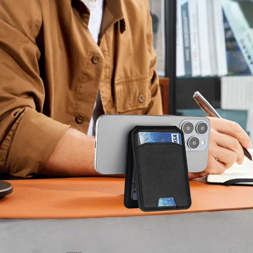 Luxury Phone Bag Cover Accessories Magsafe Magnetic Leather Wallet