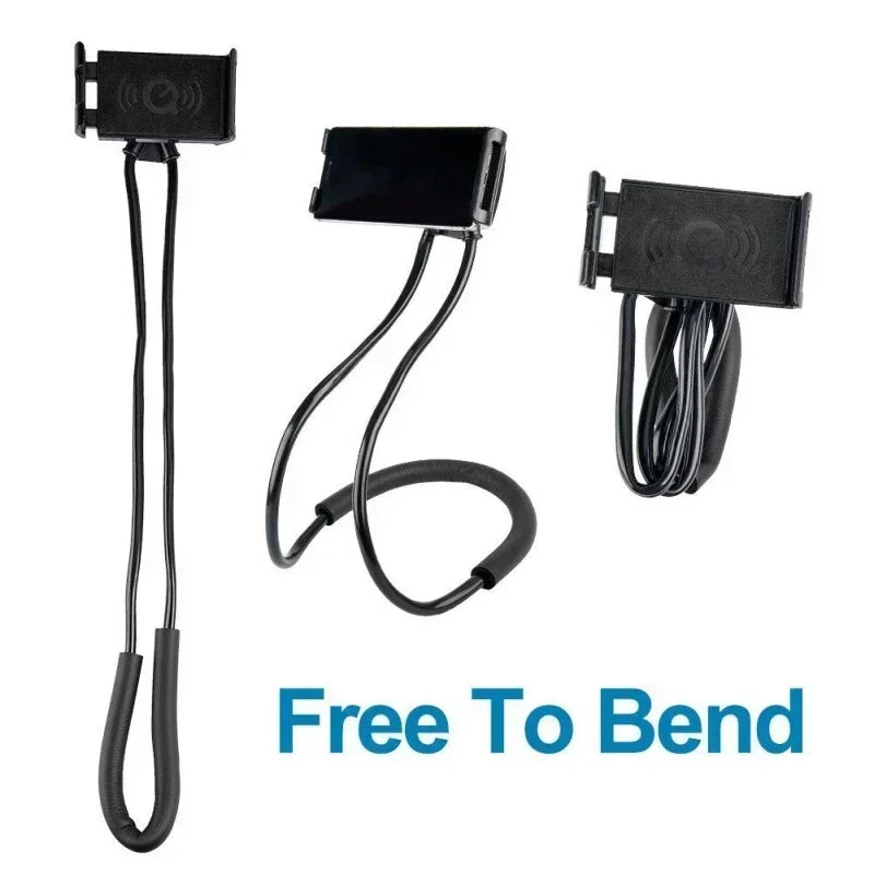 Flexible Mobile Phone Holder Hanging Neck Lazy Necklace Bracket Bed