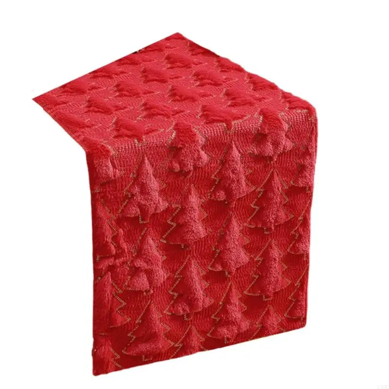Embroidered Holiday Table Runner Plush Fabric Sequins Trim Christmas Zpaxo BR 33 183 China Mainland