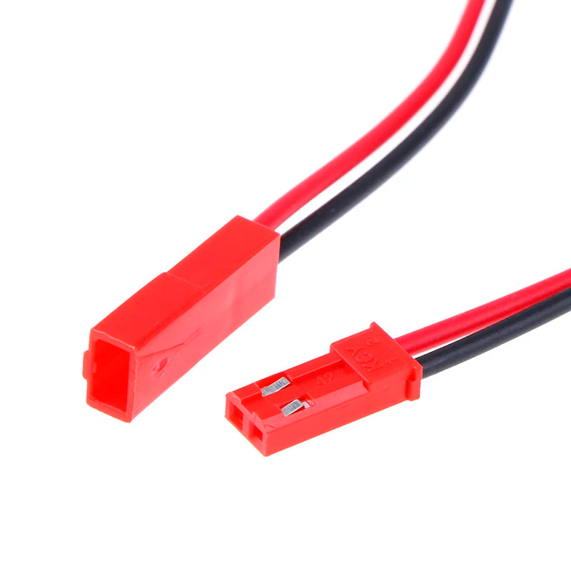 20pcs 2 Pin connector male female jst plug cable 22 awg wire for rc battery Zpaxo