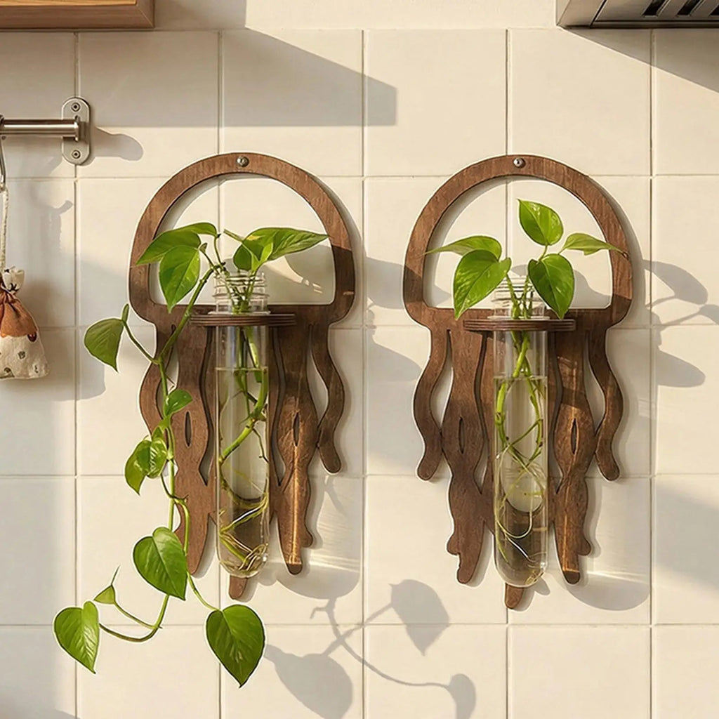 Propagation Stations Wall Jellyfish Wood Room Decoration Test Tube