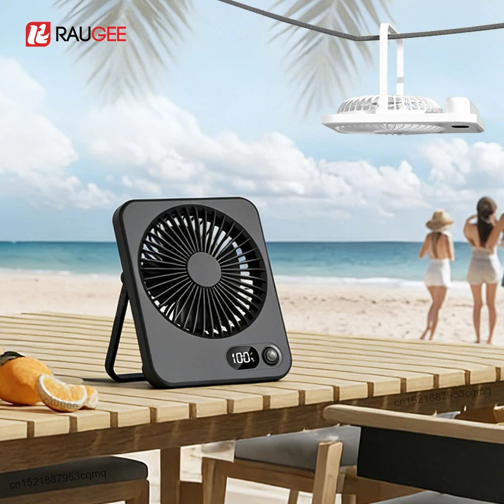 Mini Portable Fan USB Desk Foldable Table Fans 5 Speeds Powerful Wind