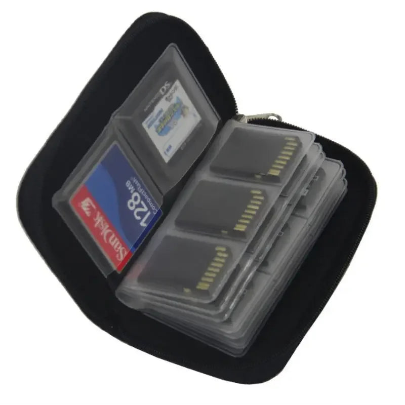 Memory Card Cases 22 Slots Storage Bag CF SD Micro SDHC MS DS Gameing