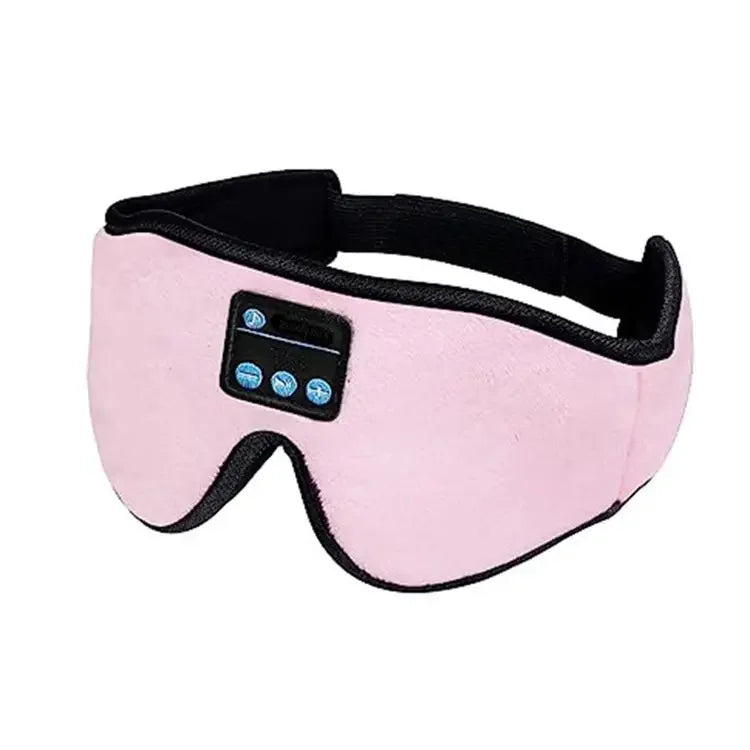 3D Eye Mask Music Play Sleeping Headphones with Built-in HD Speaker Mask For Sleep Headphones Bluetooth Zpaxo Pink