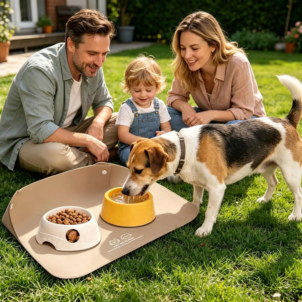 Cat Feeding Mat Large Waterproof Non-slip Water Bowl Pet Mats Dogs