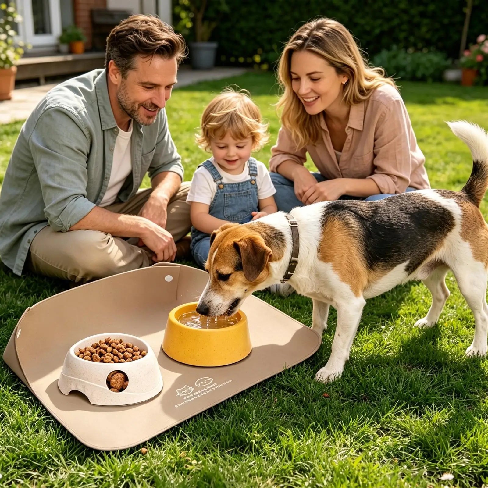 Cat Feeding Mat Large Waterproof Non-slip Water Bowl Pet Mats Dogs