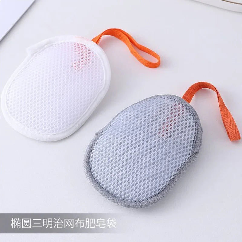 Double-Sided Soap Net Bag – Foaming Mesh Lather Pouch Soap Foaming Bag Zpaxo