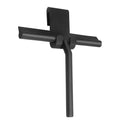 Matte Black Shower Squeegee Silicone Material Streak Free Glass Wiper With Handle Hanging Holder Silicone Squeegee Zpaxo Black