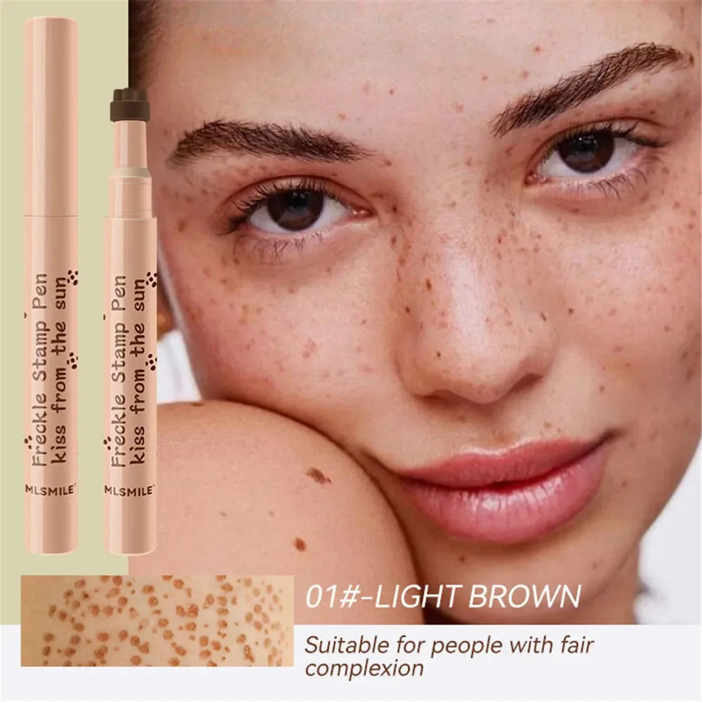 Natural Lifelike Freckle Pen Waterproof Concealer Dot Spot 3D Stamp Zpaxo