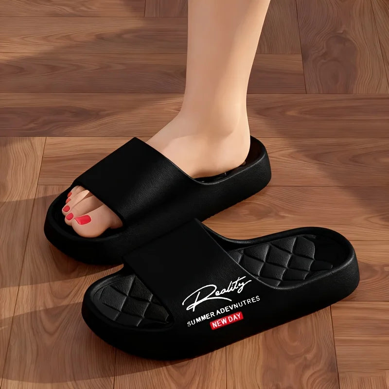 Cloud-like Softness, EVA Comfortable Lightweight Slippers, Suitable for Home and Outdoor, Unisex Couple Two-tone, Simple Zpaxo