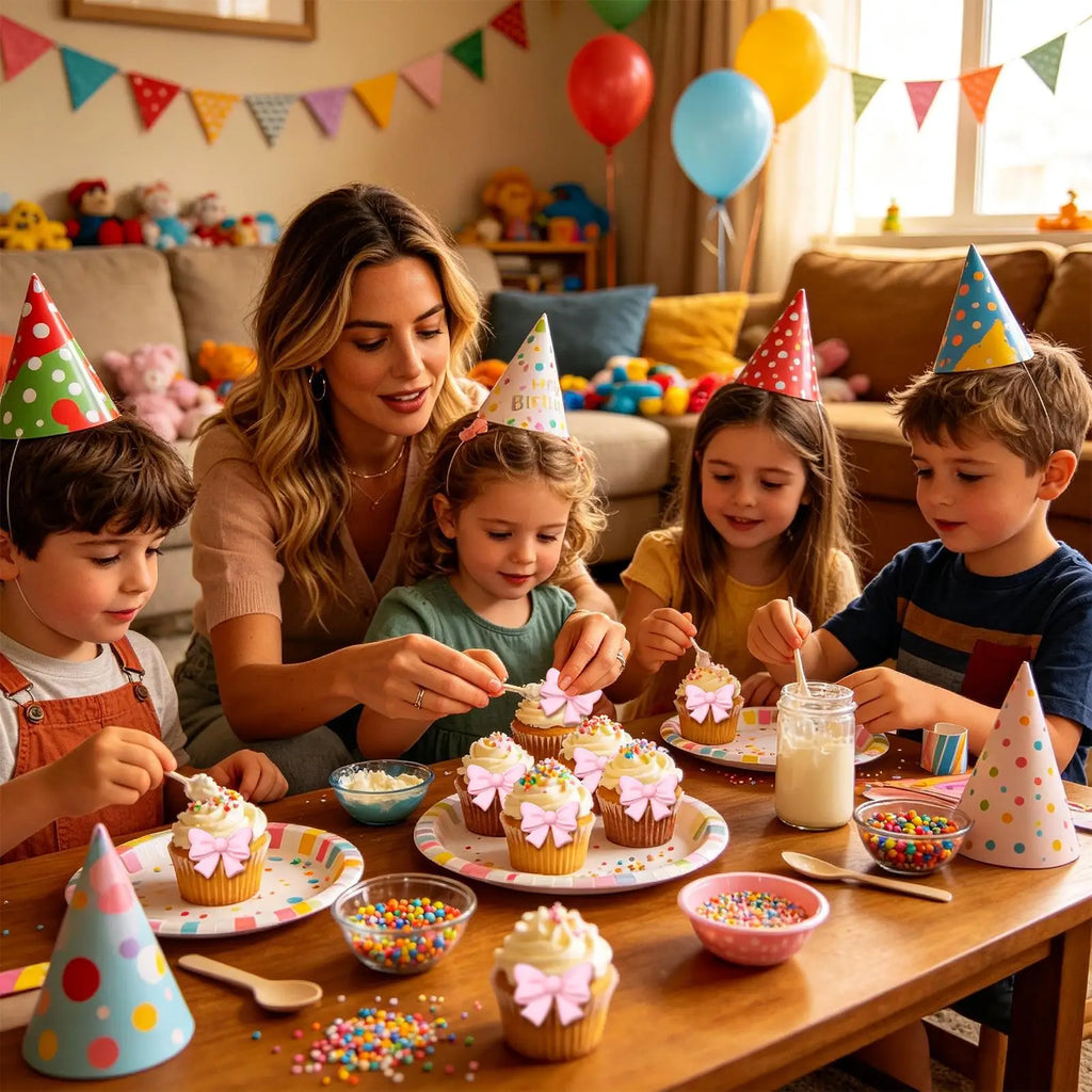 Bow Cake Toppers 40-Piece Cute Bowknot Cupcake Party Decors Birthday
