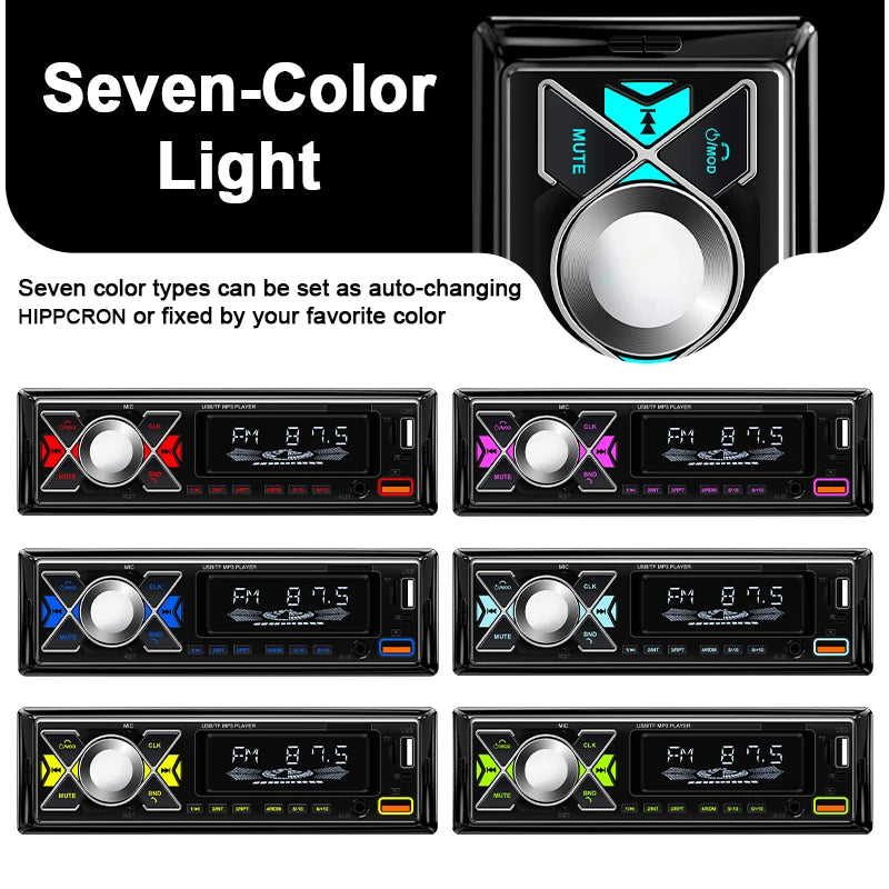 Car Radio 1 Din Stereo Digital Automotive Sound Modules FM Audio