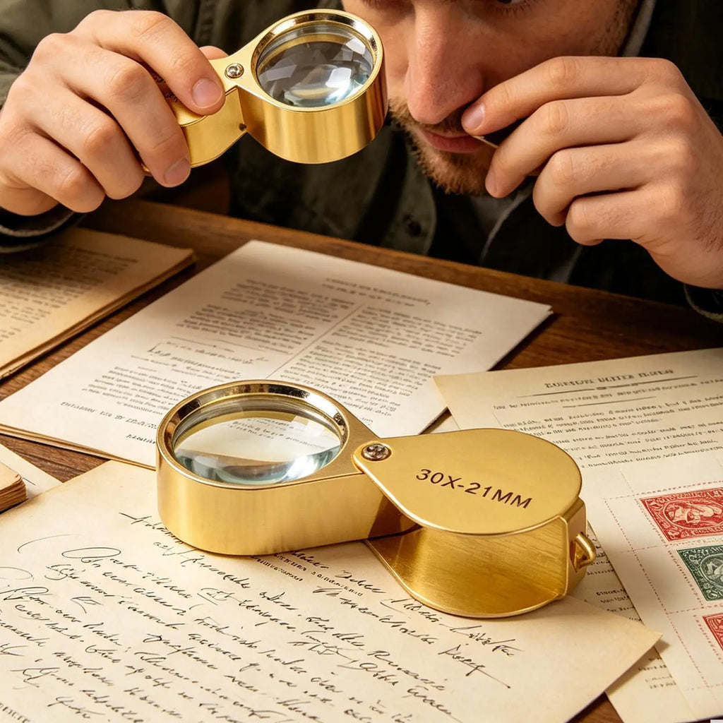 30X Pocket Loupe Magnifier – Foldable Jewelry & Reading Glass Pocket Loupe Magnifier Zpaxo