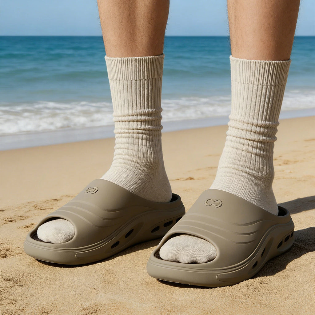 Removable Men's Summer Sandals Outdoor Slippers Non-slip Breathable