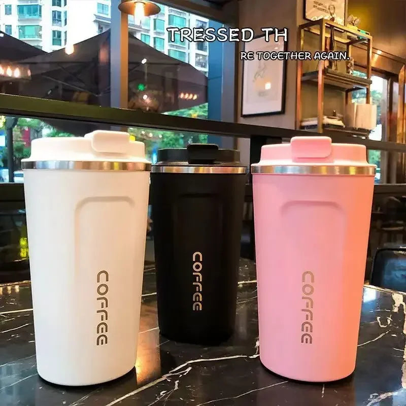 380 Thermal Mug Coffee Cup Stainless Steel Keeps Cold Heat Portable