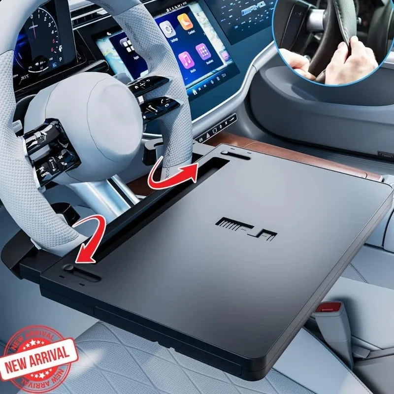 Steering Wheel Desk Tray – Folding Laptop & Food Car Table