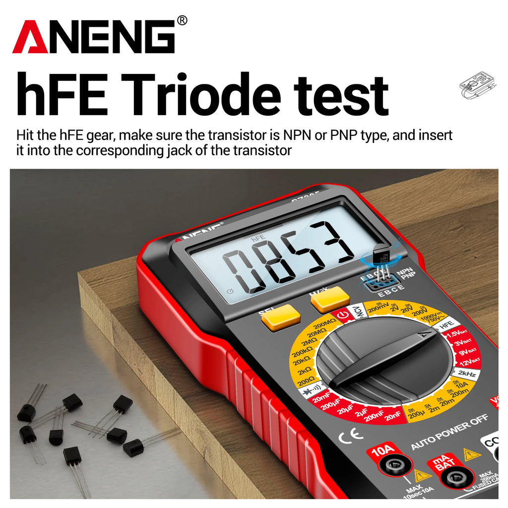 Digital Multimeters ANENG SZ305 200M Resistor 20mF Capacitor