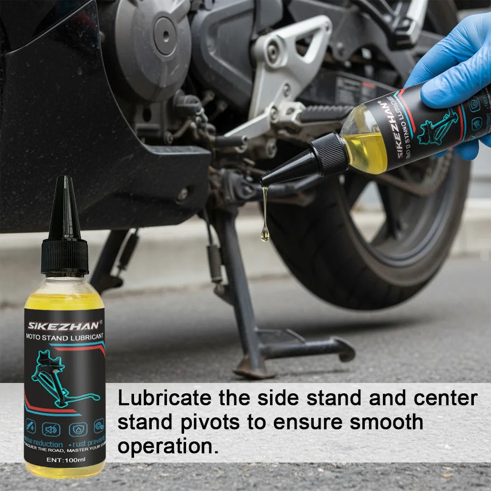 100ml Motorcycle Chain Lubricating Oil Main/Side Parking Stand Lubricants Maintenance Rust Noise Reducing Bicycles Chain Oil Zpaxo