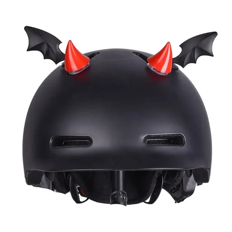 Cute Rubber Horn Helmet Decorations – 2 Pack | Moto Accessory