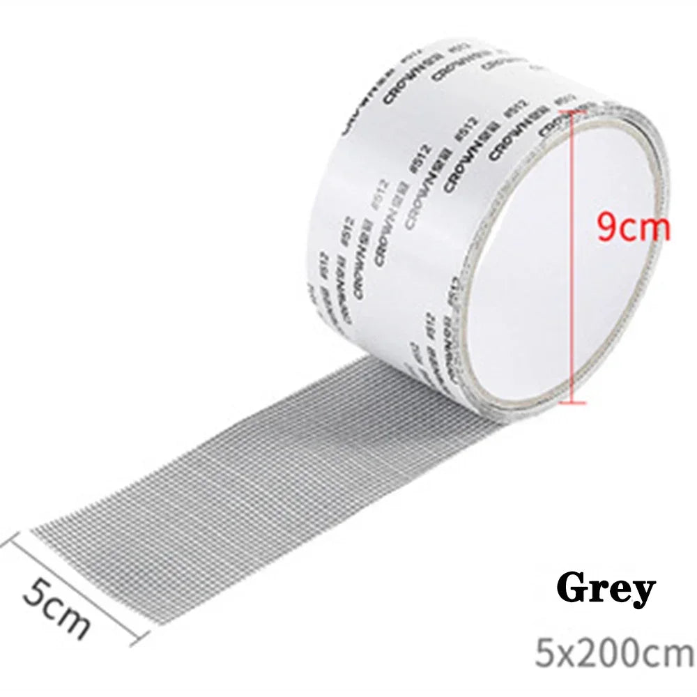 1ps Easy-to-Apply Waterproof Window Screen Repair Tape – Keep Mosquitoes Out with Our Anti-Insect, Self-Adhesive Mesh Patch Zpaxo GRAY