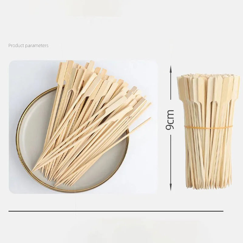 Disposable Bamboo Sticks Barbecue Tools Natural BBQ Skewers Camping